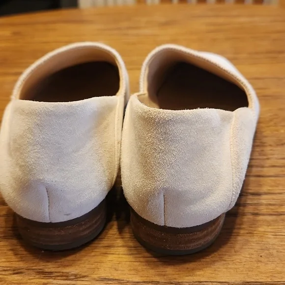 Clarks Pure Tone Natural Canvas Loafers Size 8.5 - Picture 4 of 9